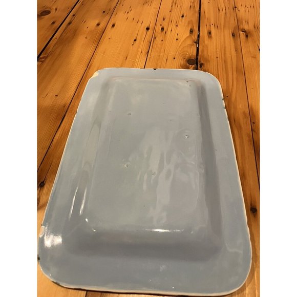 Two White Tulips SIGNED Victoria Heisler Flower Tray. Hand-painted Platter Dish. - Picture 9 of 10